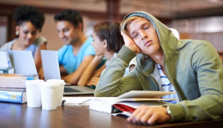 Tired student unable to concentrate | Brazos Place